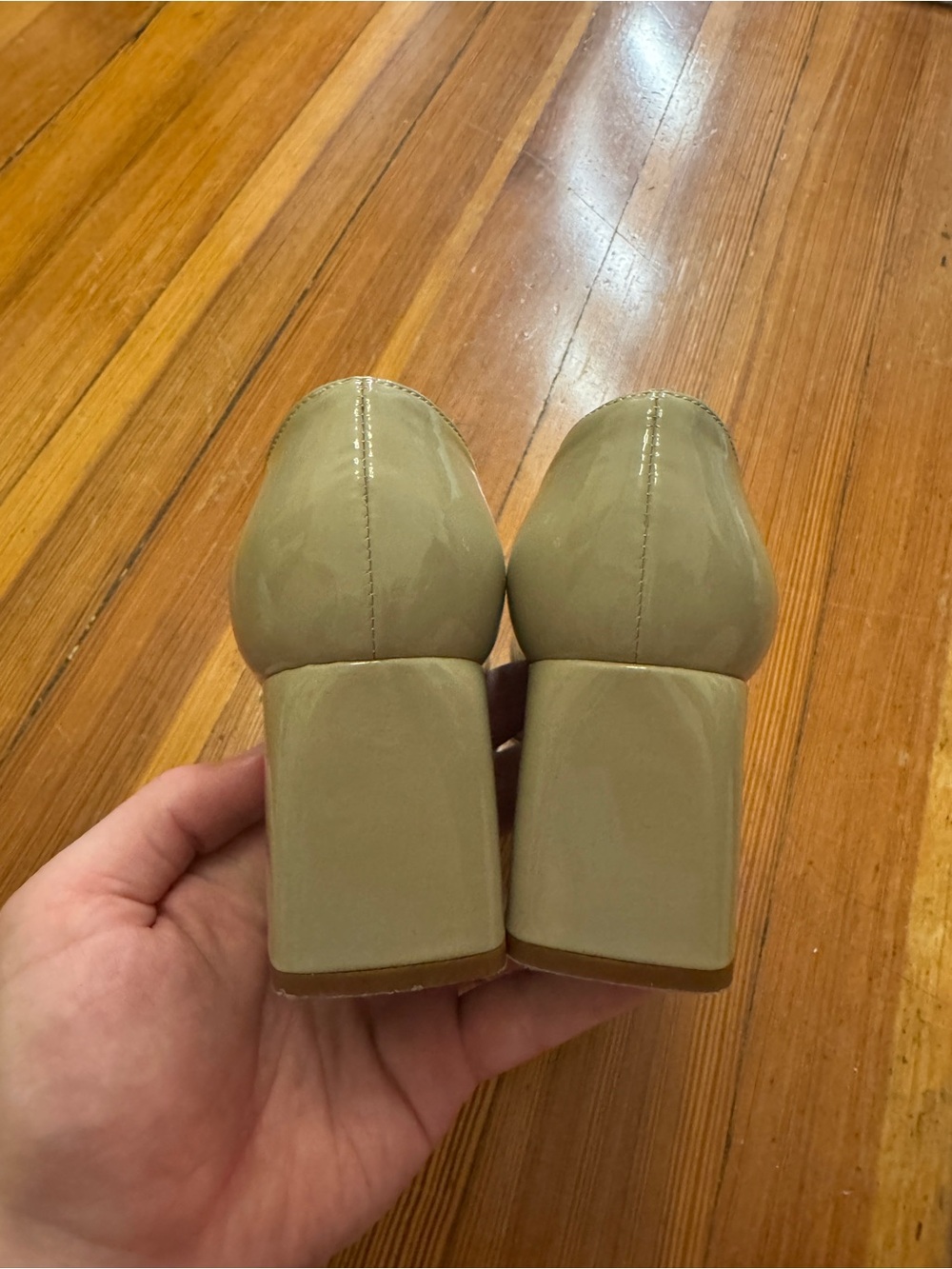 Sézane Soline Mary Janes in Light Beige Varnish Size 38/US 7 - Picture 7 of 10